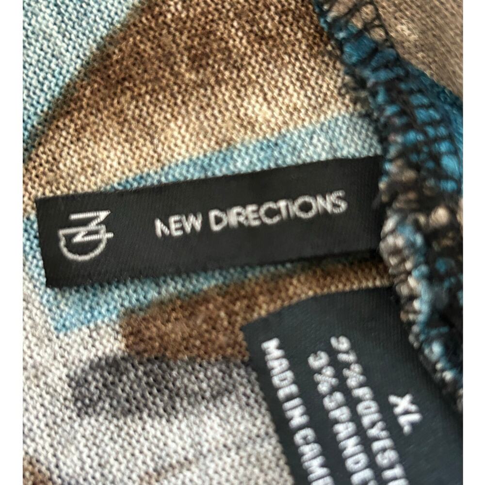 New directions multicolored long sleeve cowl neck sweater size XL - Picture 6 of 8